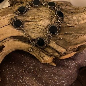 Bracelet woman’s black vintage antique jewelry